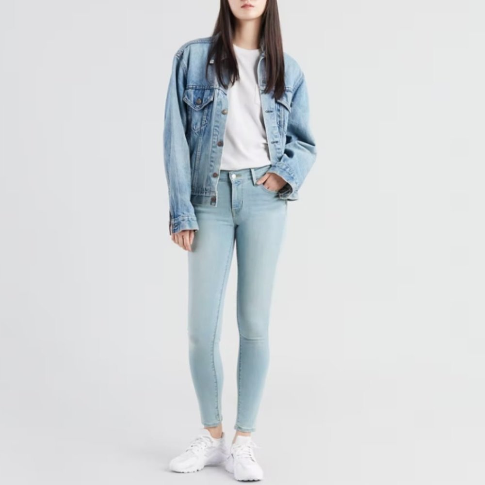 [LEVI'S] 710 Super Skinny Light Blue Jeans Women's Size 26